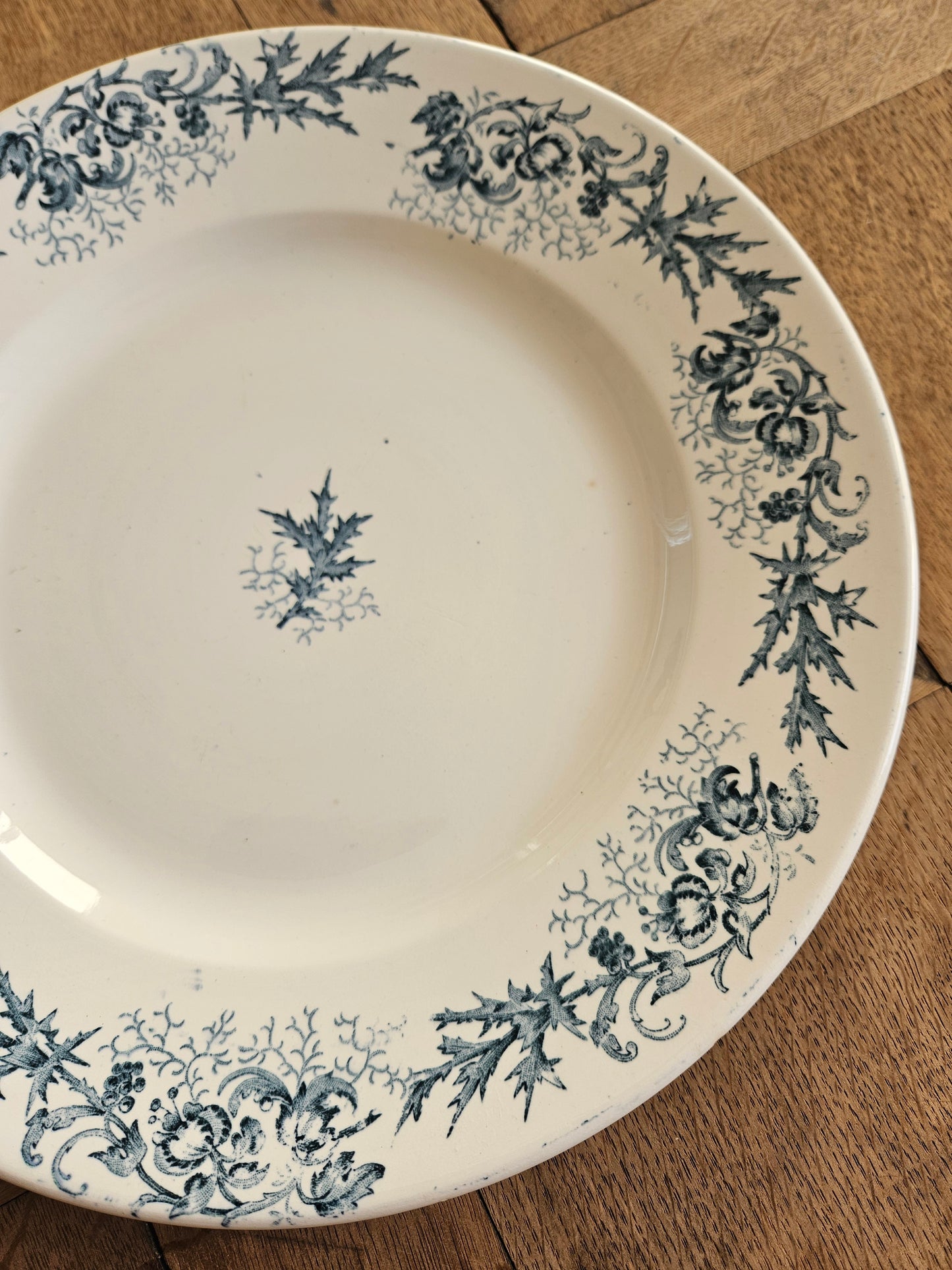 Décor sur plat rond Longwy, Cyrano