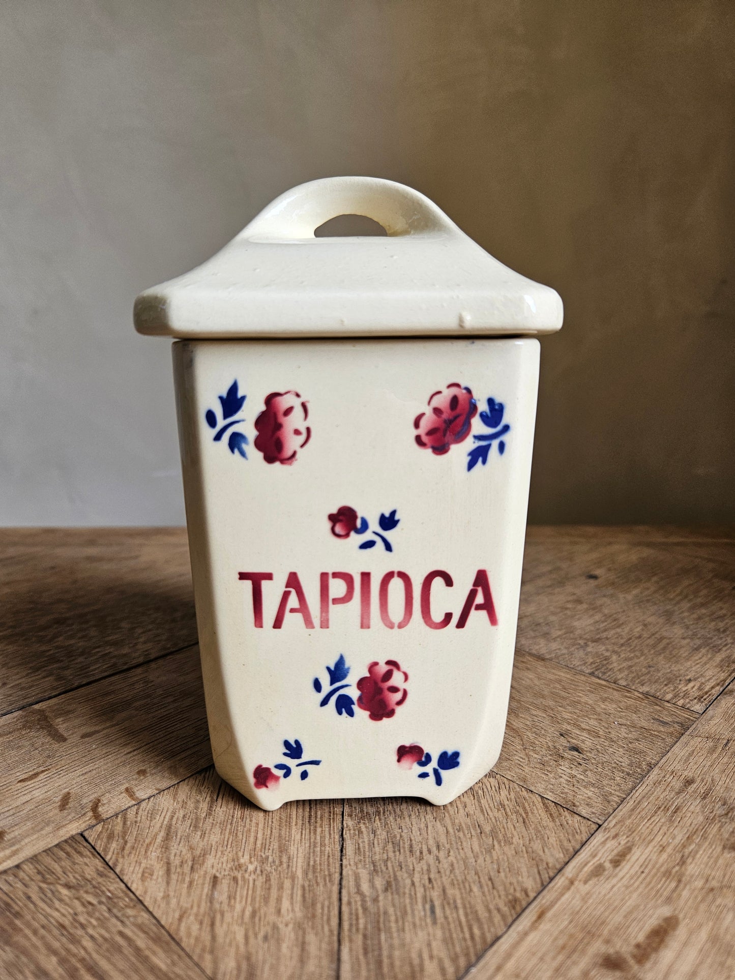 Pot à épices ancien Badonviller, tapioca.