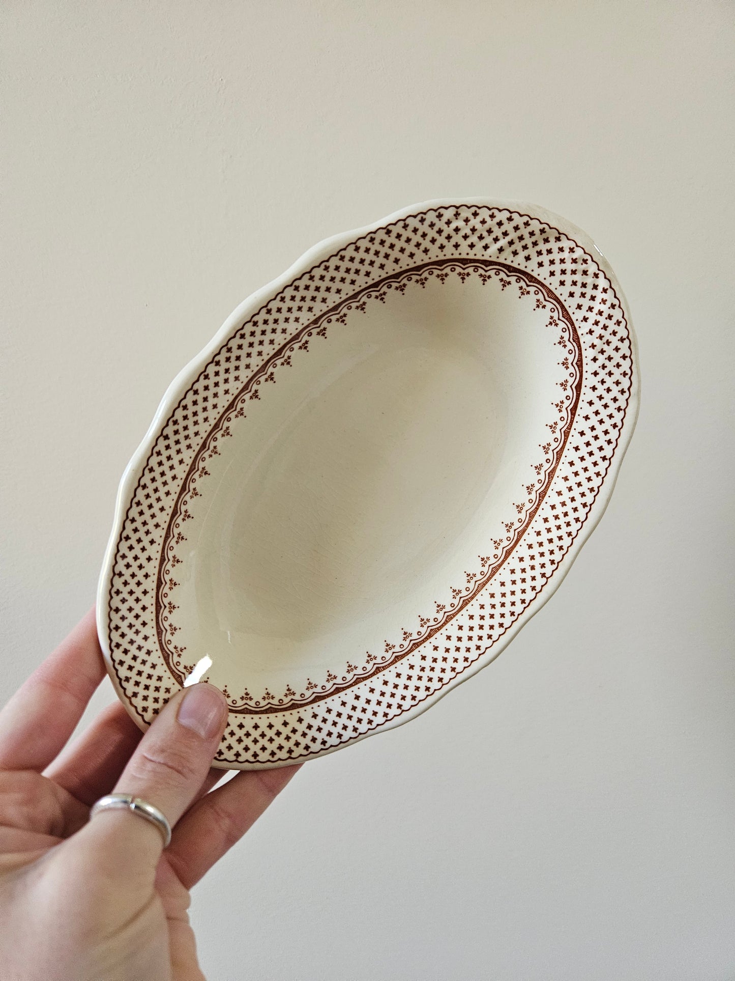 Lot de 2 raviers vintage Mason’s, Ashlea. Ironstone. Made in England.