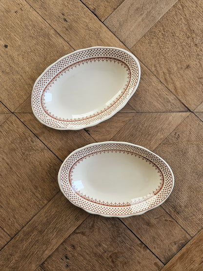 Lot de 2 raviers vintage Mason’s, Ashlea. Ironstone. Made in England.