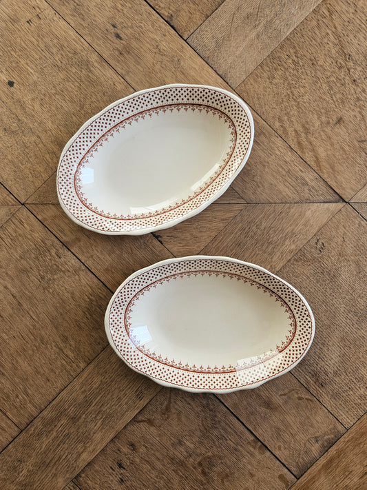 Lot de 2 raviers vintage Mason’s, Ashlea. Ironstone. Made in England.