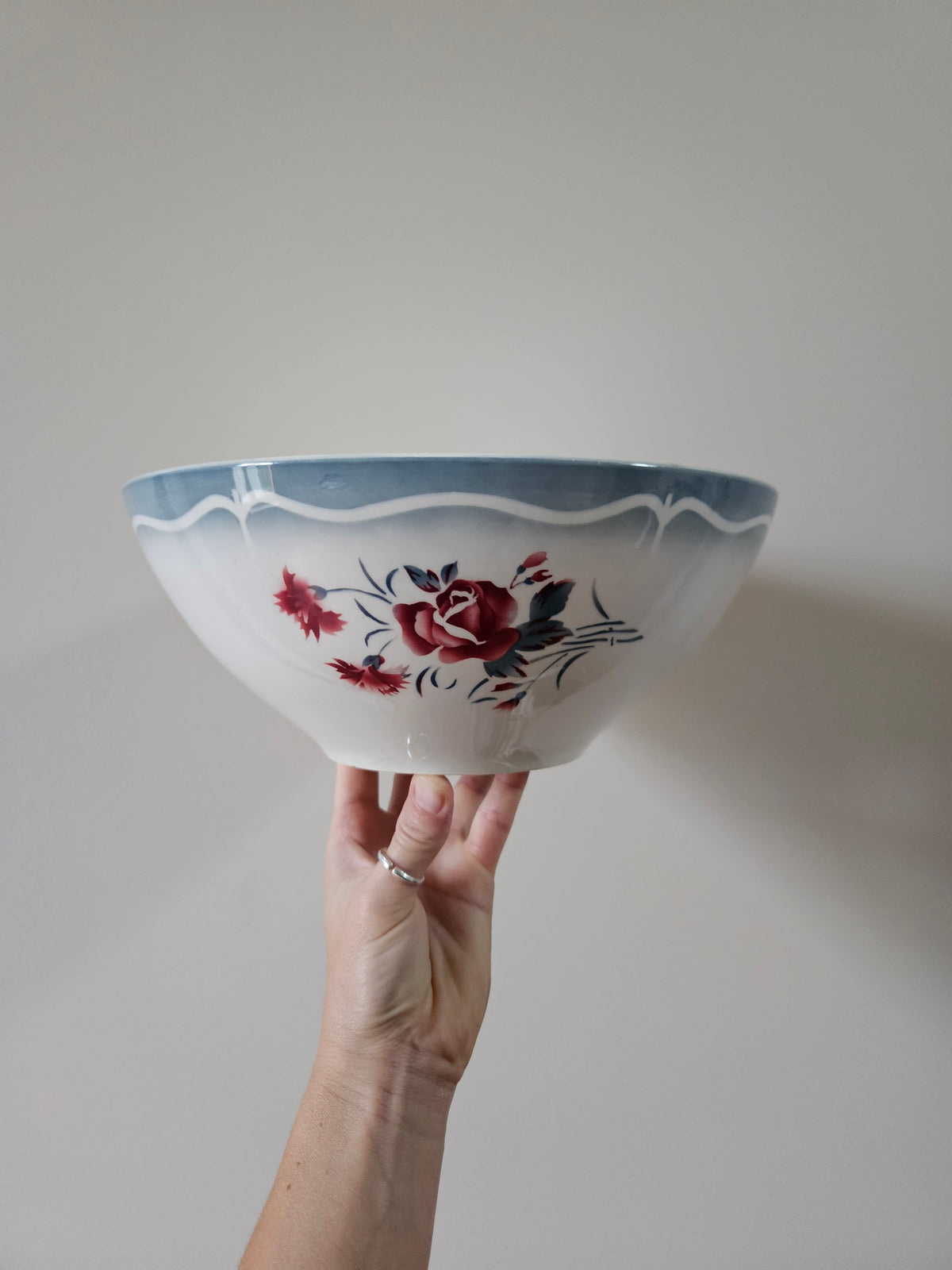Saladier rétro digoin modèle Nina Rosa