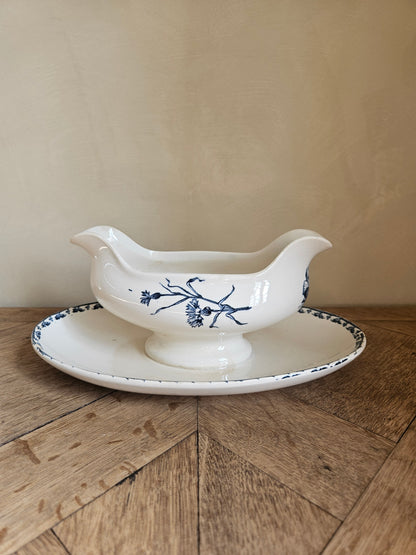 Sauciere vintage modèle Carmen de la manufacture Sarreguemines.