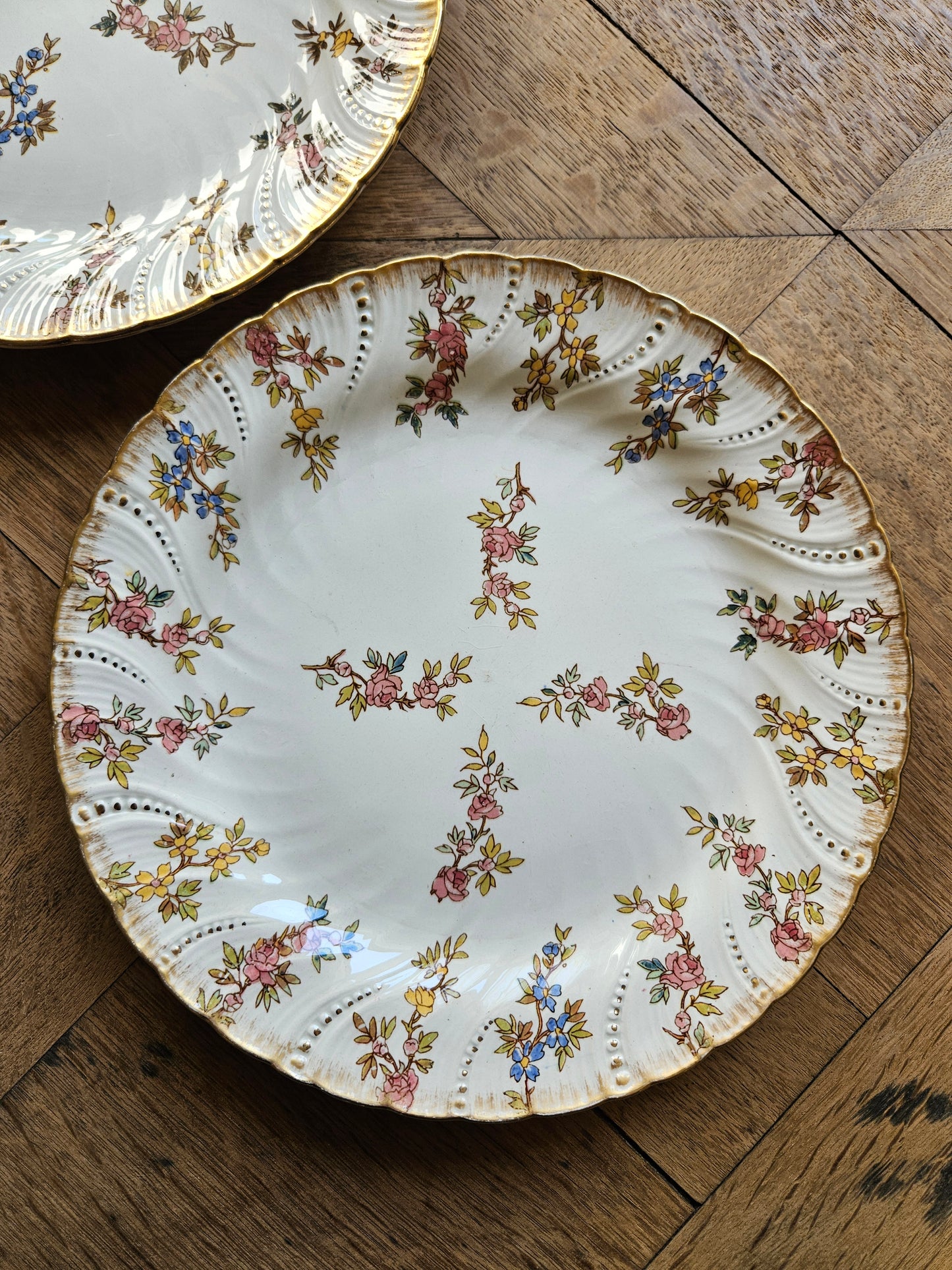 Assiette ancienne Sarreguemines louis xv