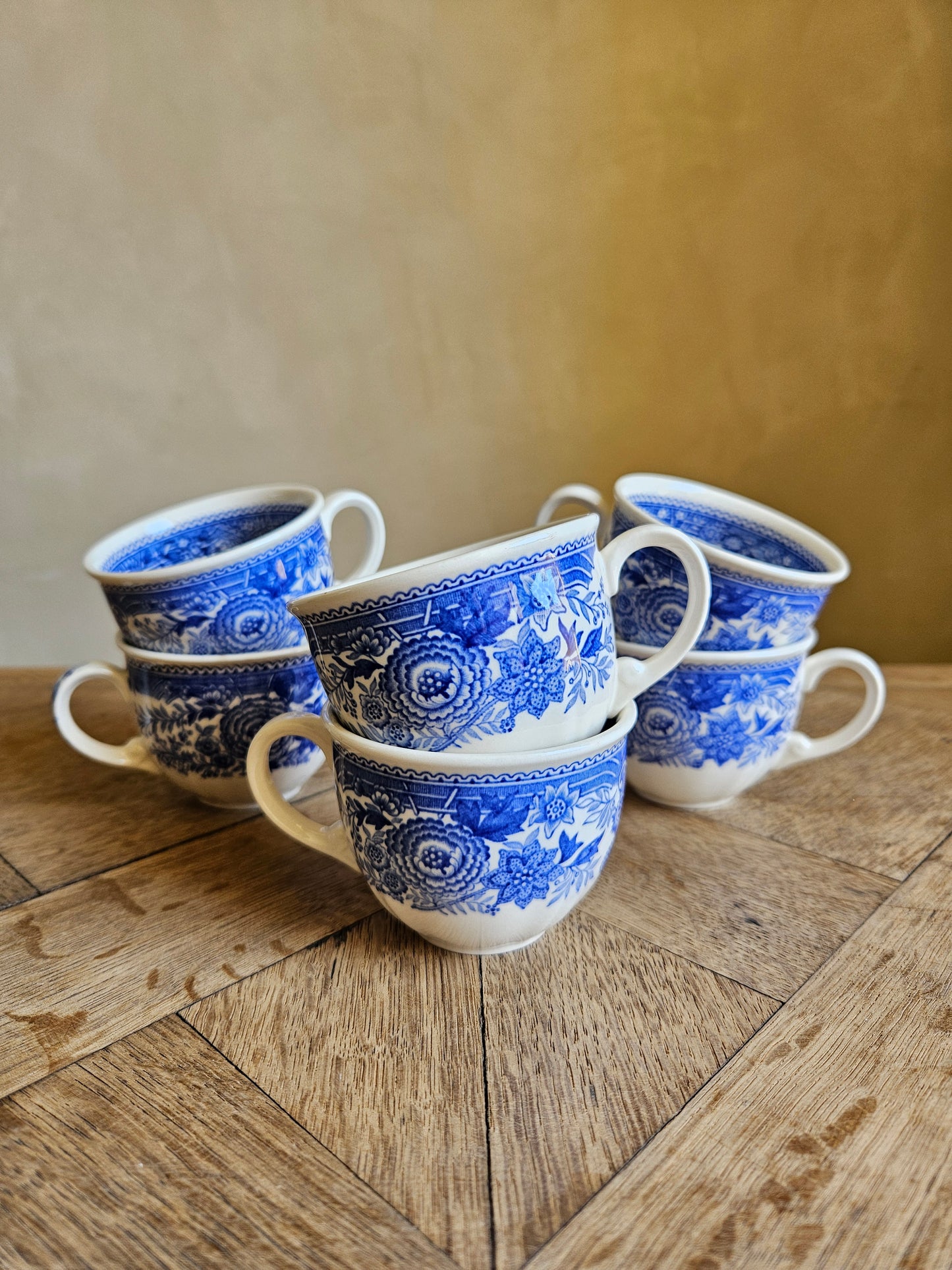 Lot de 6 tasses à café expresso vintage Villeroy et Boch Burgenland