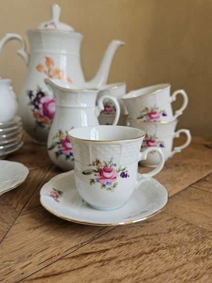 Service à café porcelaine de Bohême