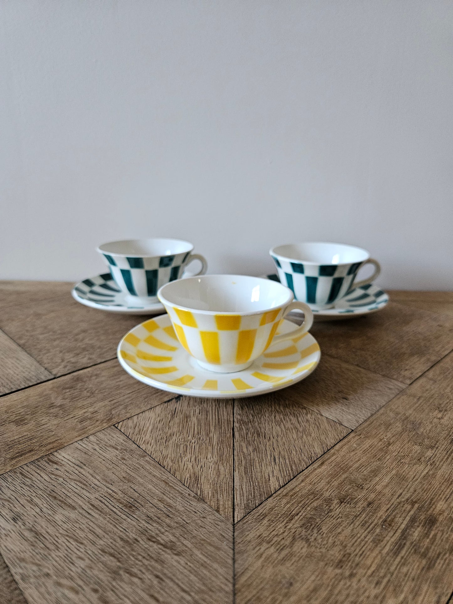 Tasse à damier Digoin