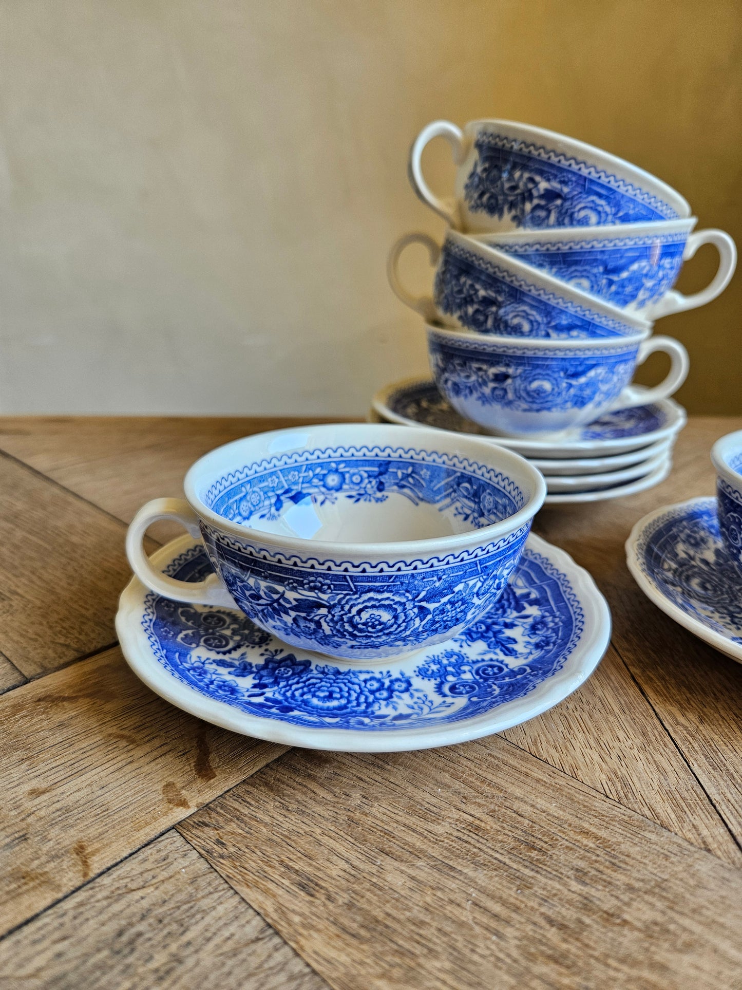 Lot de tasses vintage Villeroy et Boch, Burgenland