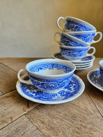 Lot de tasses vintage Villeroy et Boch, Burgenland