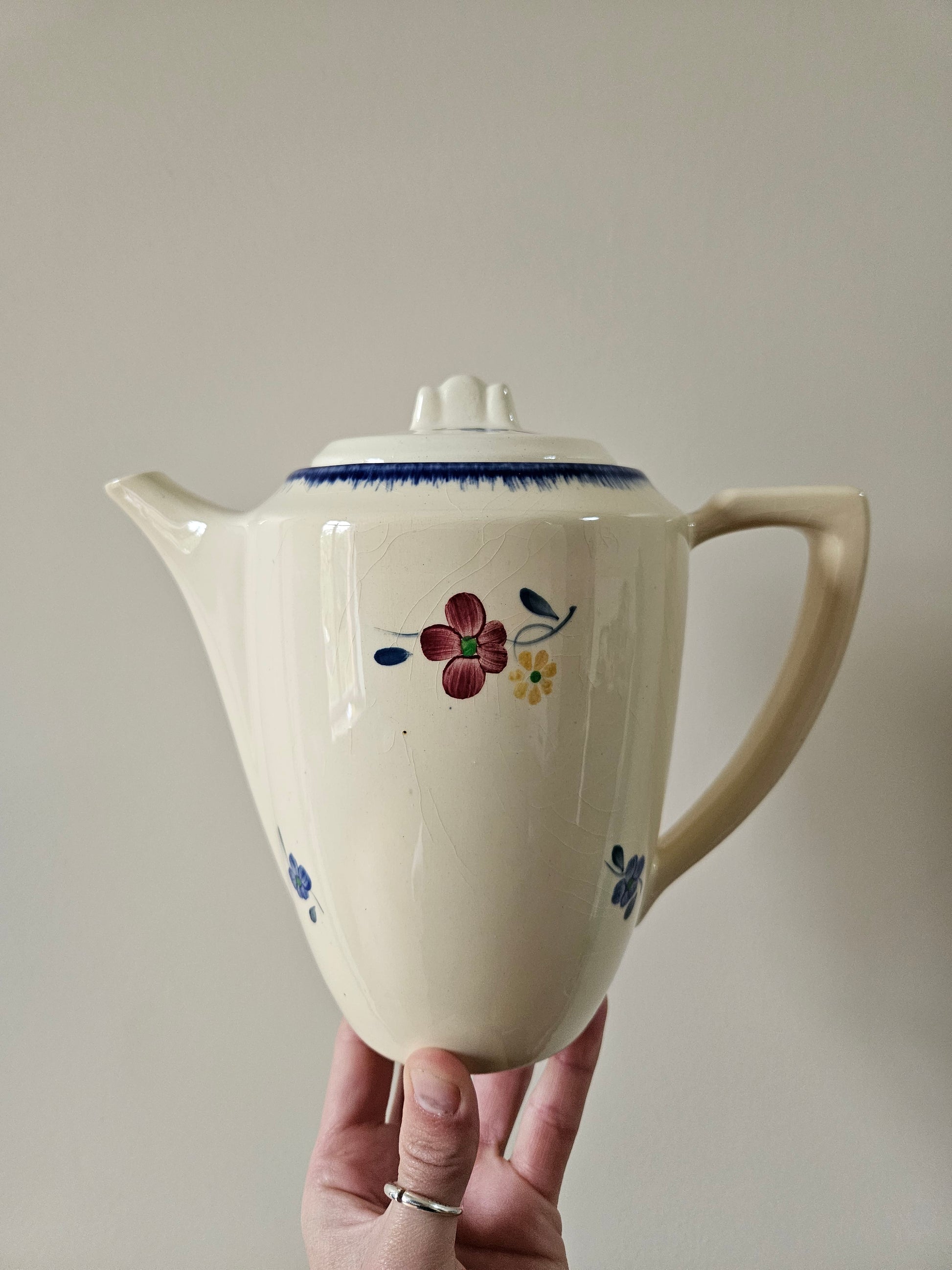 Théière verseuse cafetière ancienne digoin mary lou