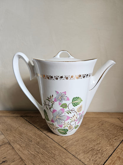 Théière vintage à fleurs manufacture l’amandinoise modèle margaret