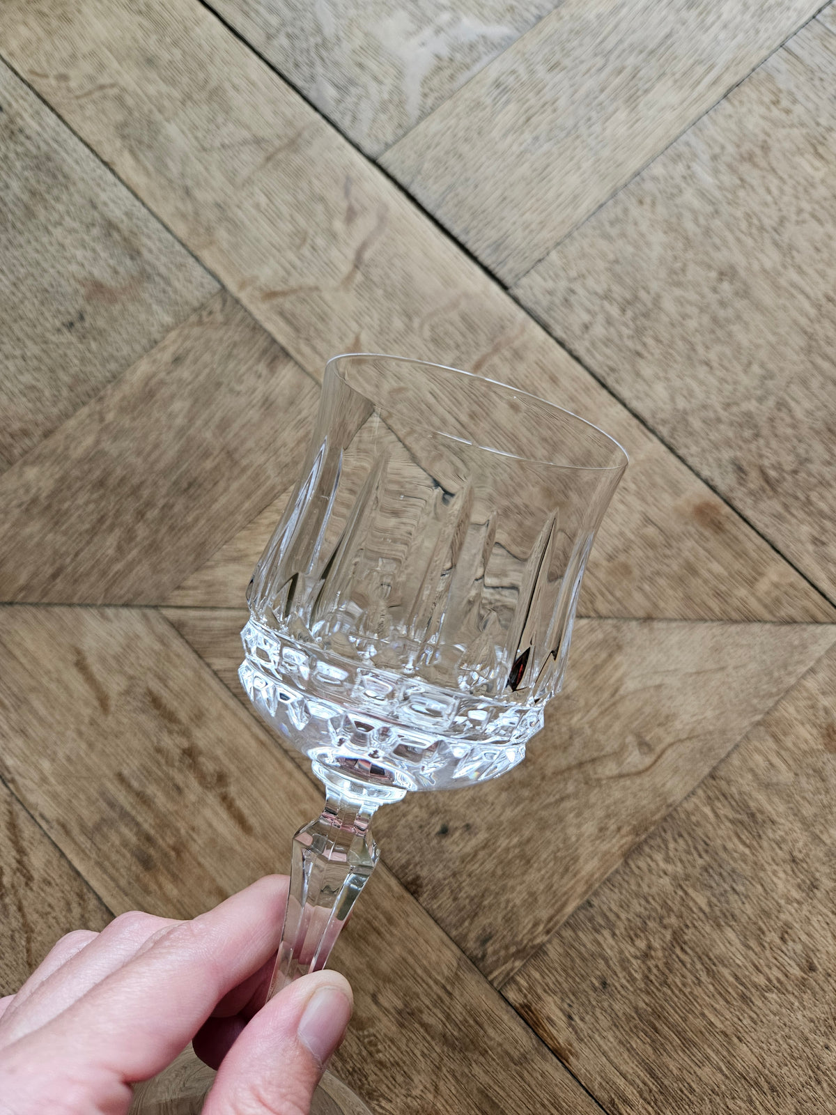 Verres à pied cristal de Sèvres