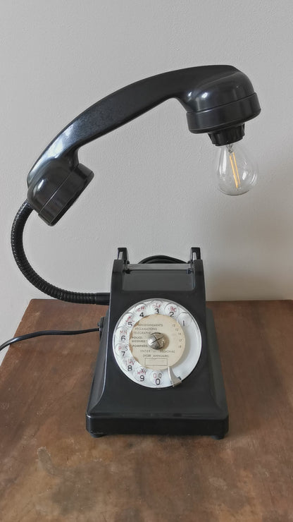 Lampe vintage BakéLight, noire