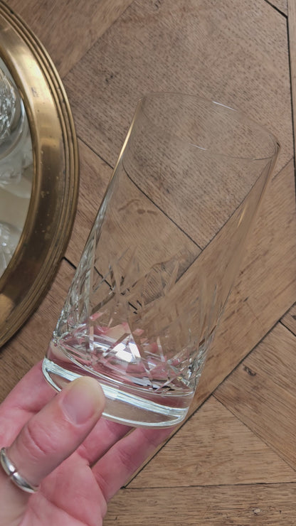 Verres à orangeade en cristal