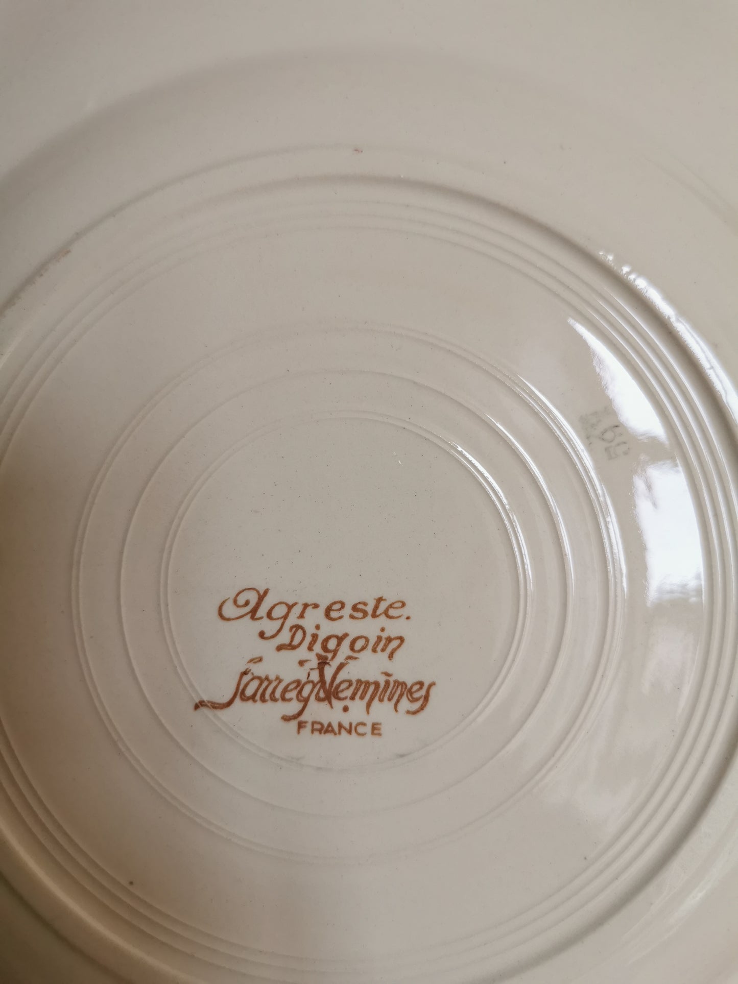 Assiettes plates Sarreguemines, Agreste