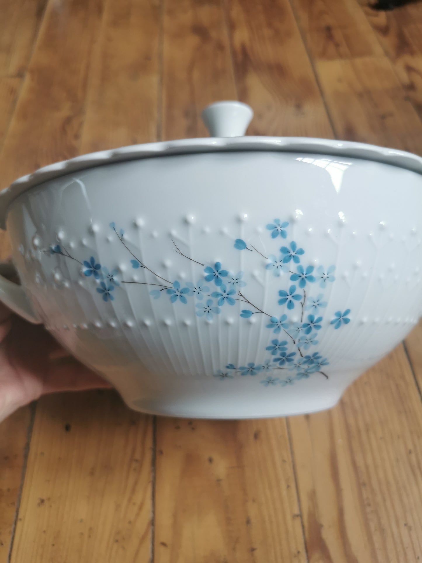 Soupière porcelaine "Myosotis"