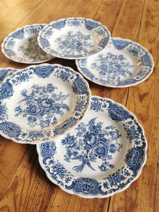 Assiettes creuses vintage Ridgway, Windsor