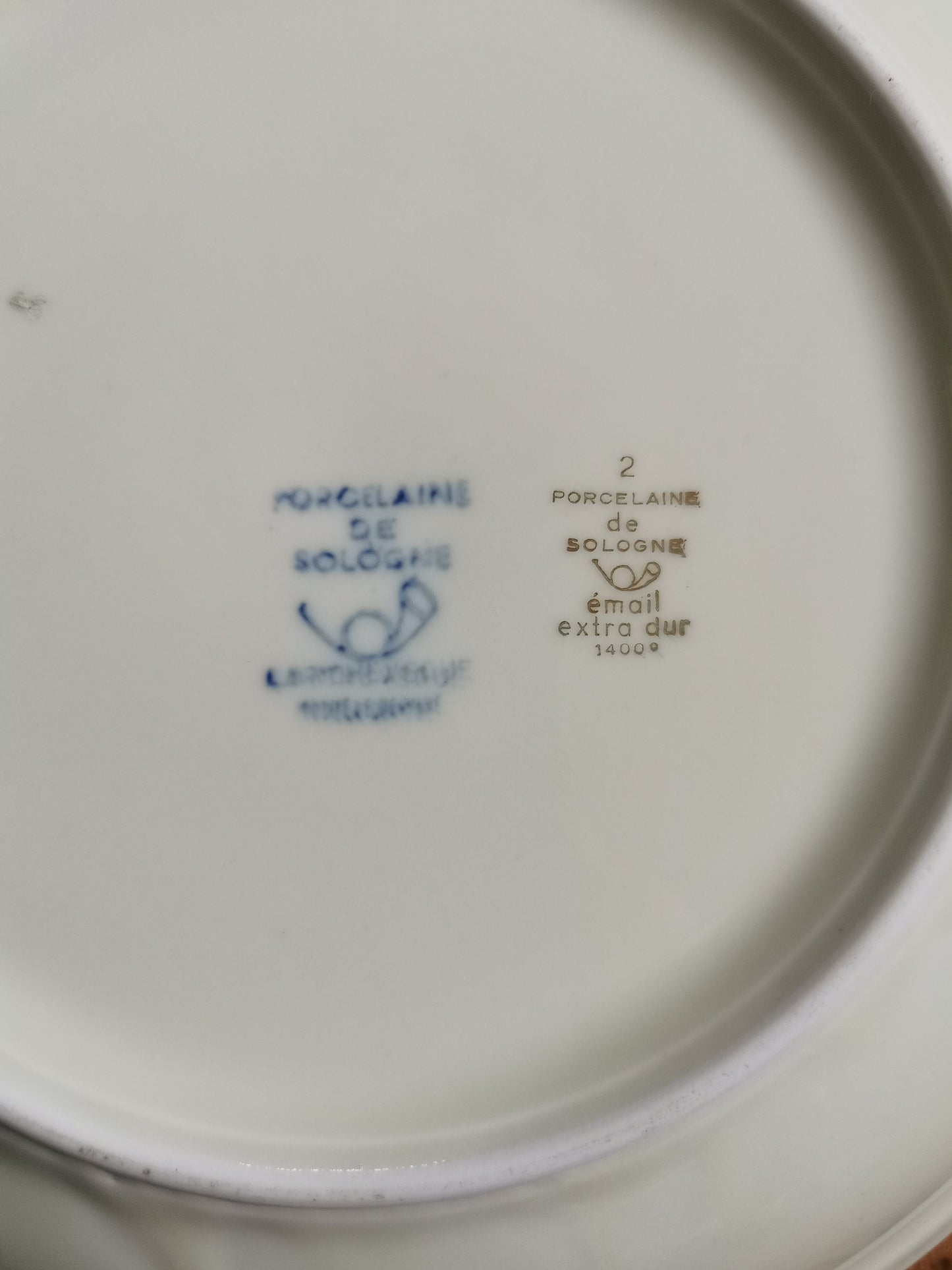 Assiettes creuses porcelaine de Sologne