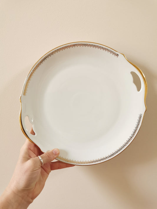 Plat à gâteaux porcelaine CNP