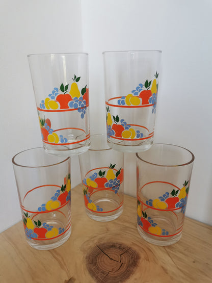 Service à orangeade, fruits