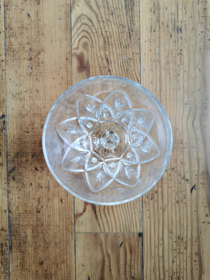 Verres à pied vintage "Fleur"