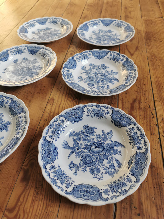 Assiettes creuses vintage Ridgway, Windsor