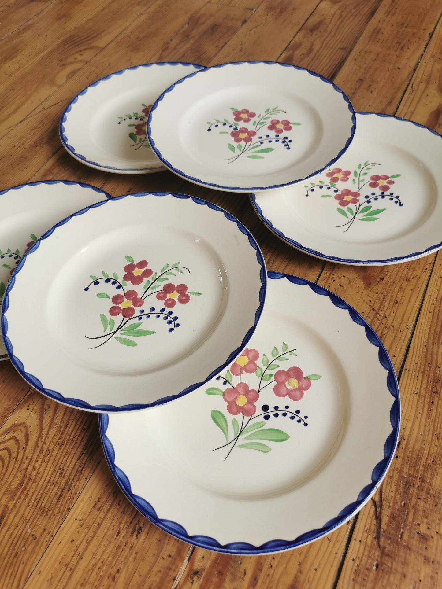 Assiettes plates Sarreguemines, Barsac