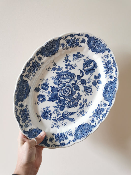 Plat ovale vintage Ridgway Windsor 