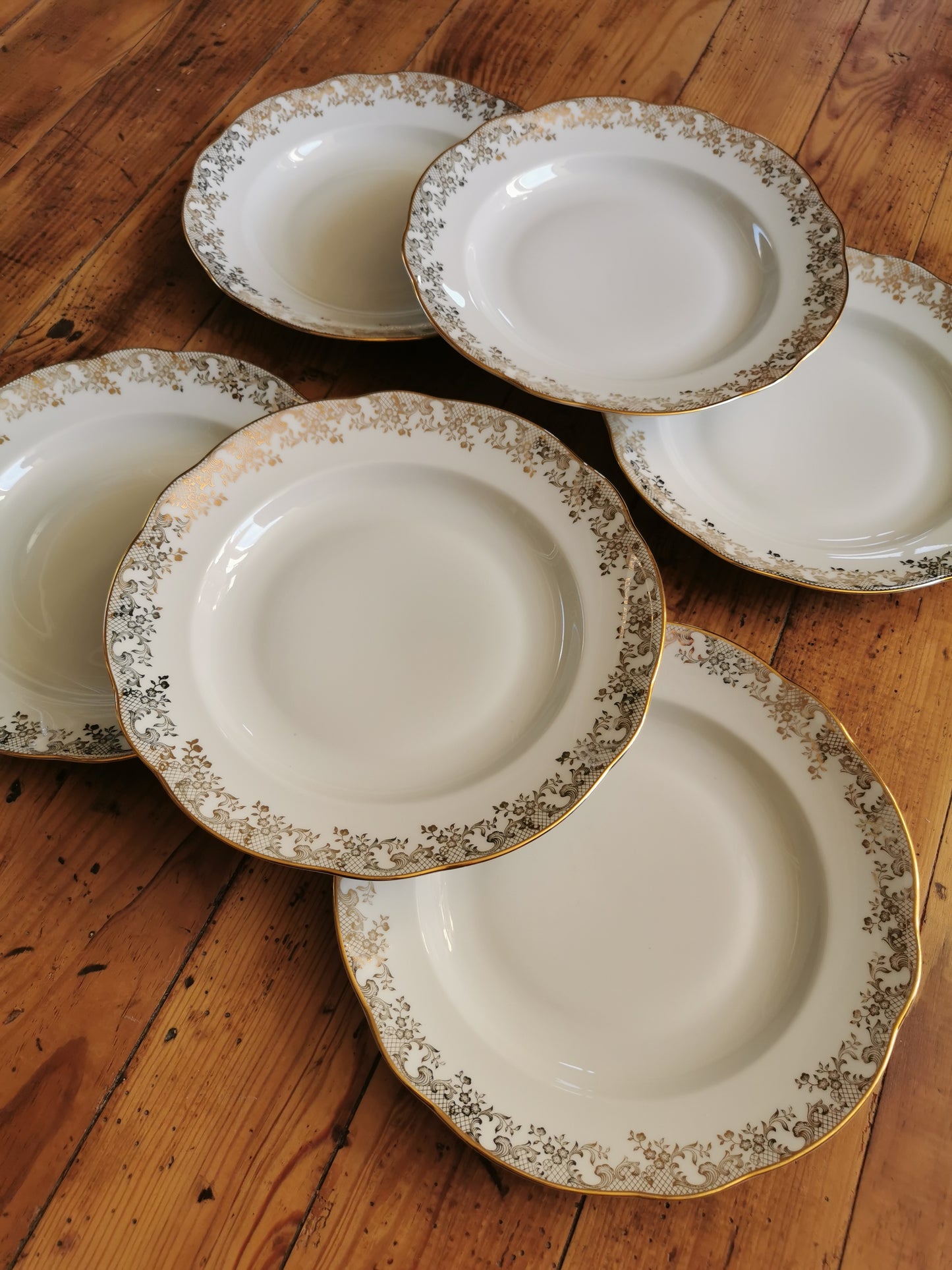 Assiettes creuses porcelaine Fernand Deshoulières