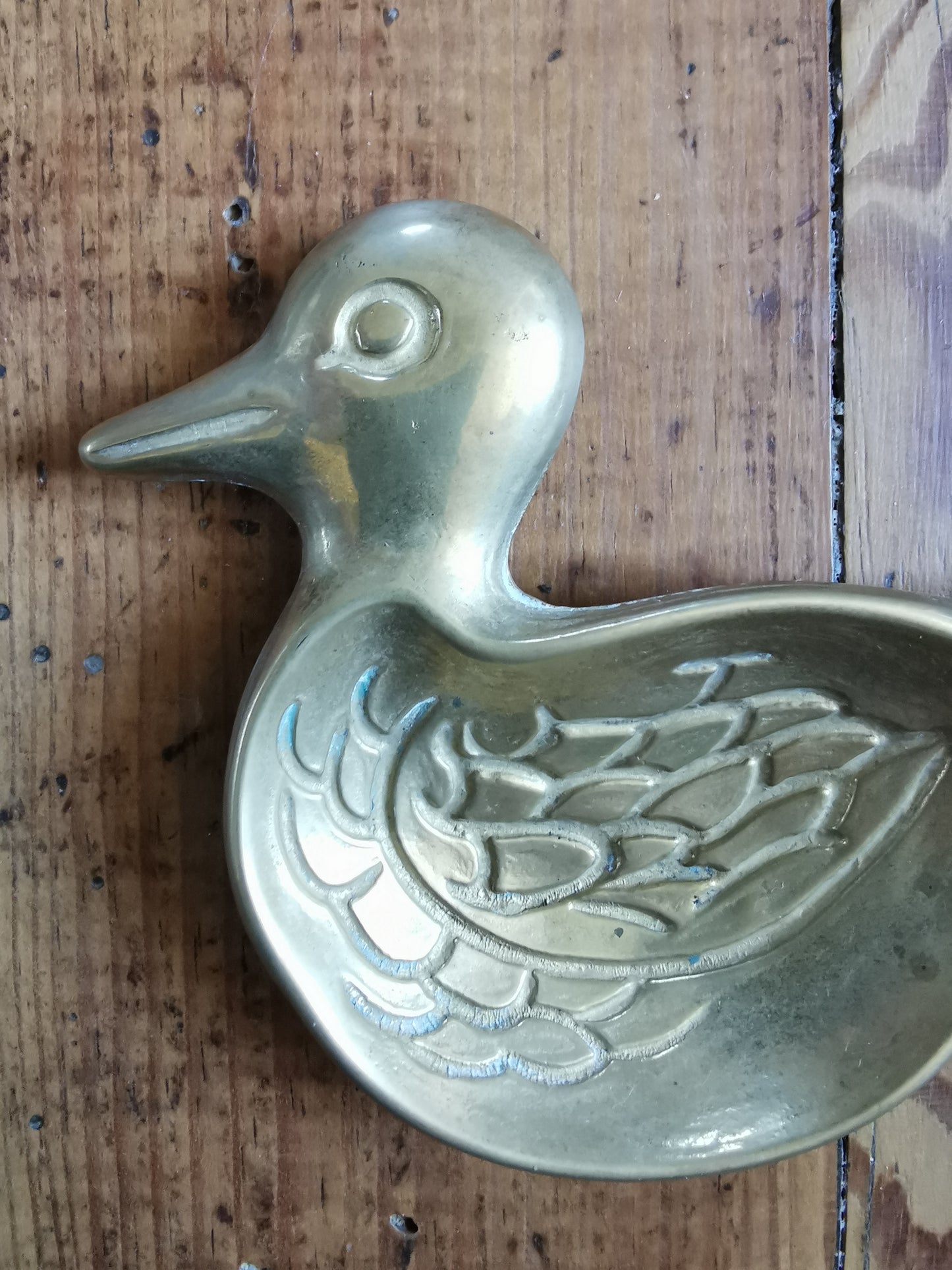 Cendrier canard en laiton