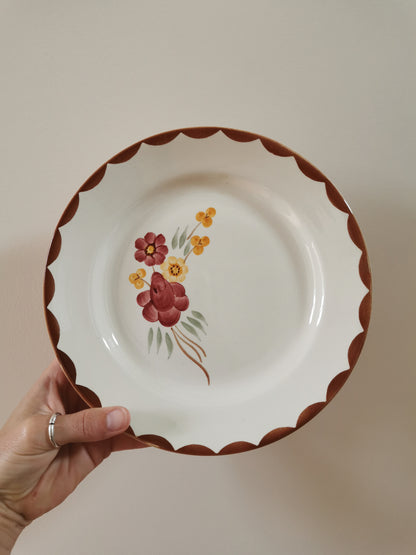 Assiettes plates HBCM, Huguette