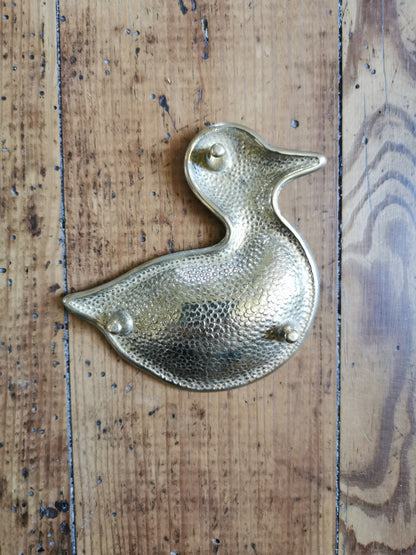 Cendrier canard en laiton