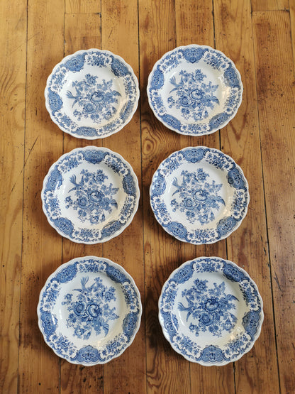 Assiettes creuses vintage Ridgway, Windsor