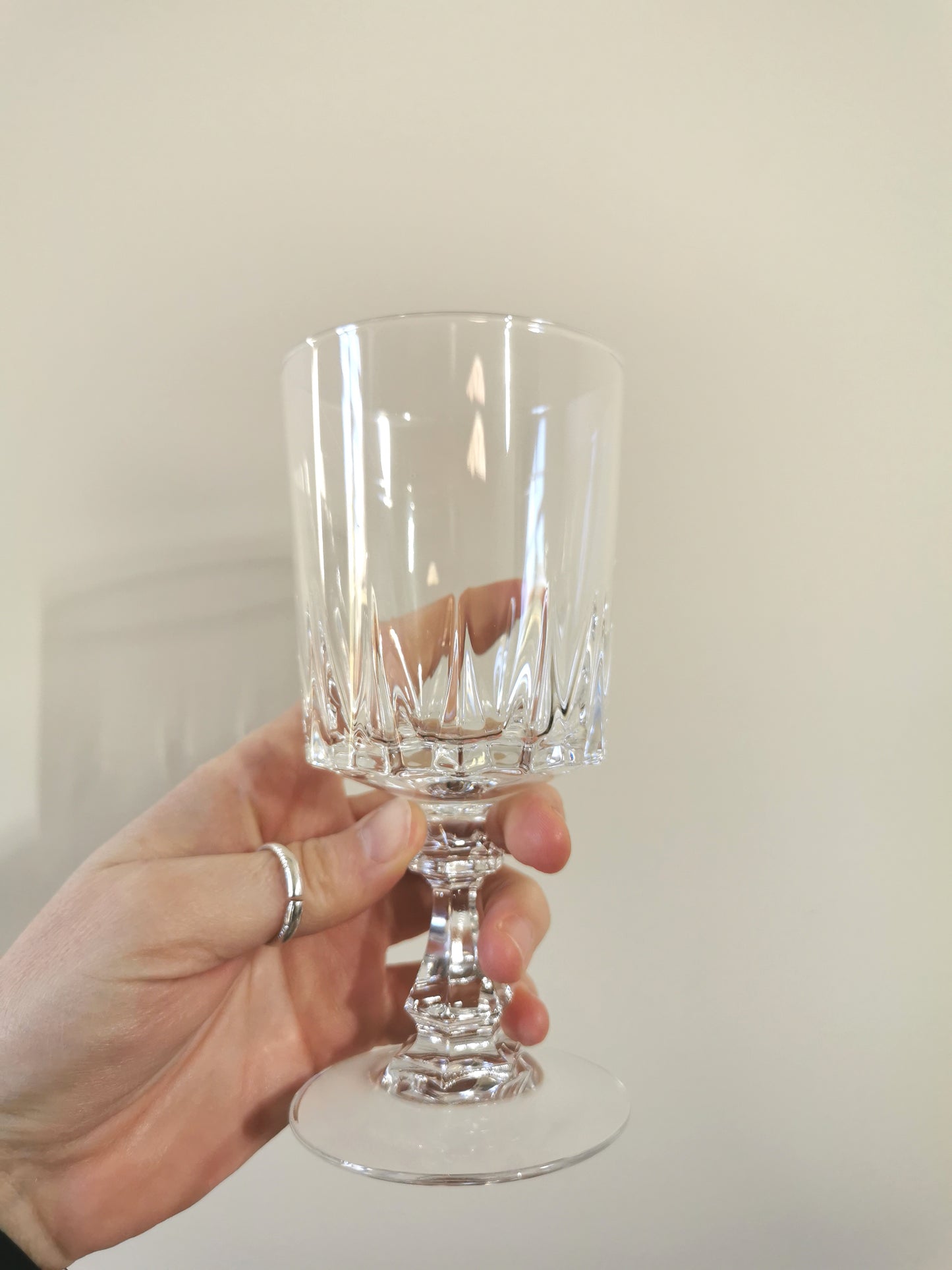 Verres à eau, cristal d'Arques