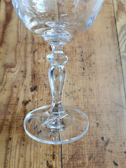 Verres à pied, dorure
