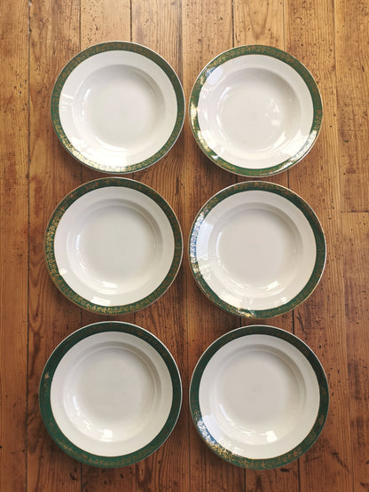 Assiettes creuses Digoin & Sarreguemines, Beryl