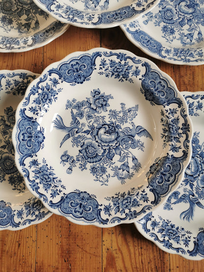 Assiettes creuses vintage Ridgway, Windsor