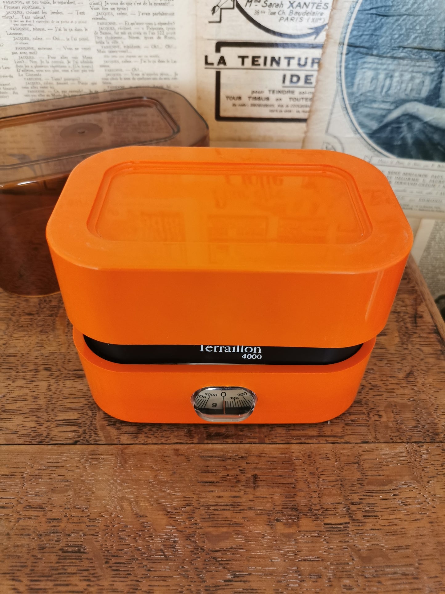 Balance vintage Terraillon orange