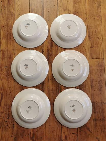 Assiettes creuses Digoin & Sarreguemines, Beryl