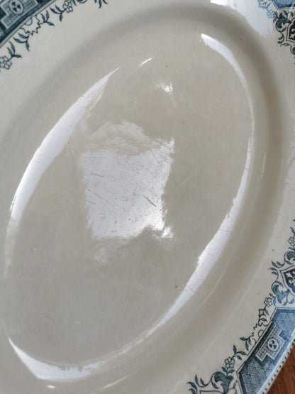 Plat ovale ancien St Amand, Maroc