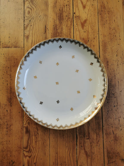 Plat creux porcelaine de Limoges, R. Leclair