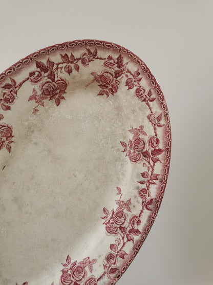Plat ovale ancien H.B & Cie, Paris
