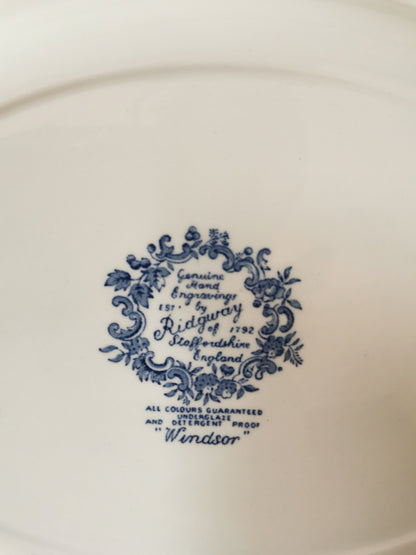 Plat ovale vintage Ridgway, Windsor