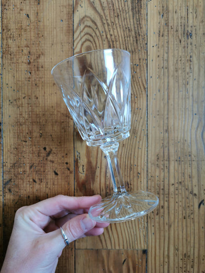 Verres à pied vintage "Fleur"