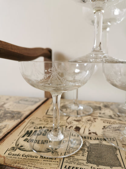Coupes à champagne vintage