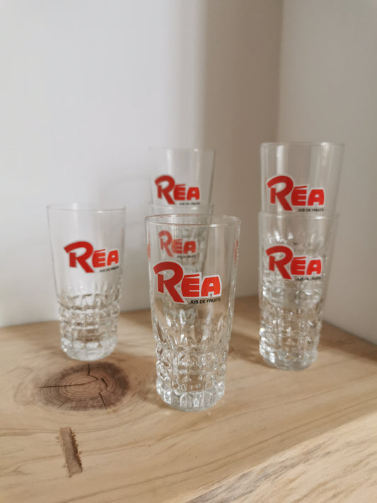 Verres vintage Réa