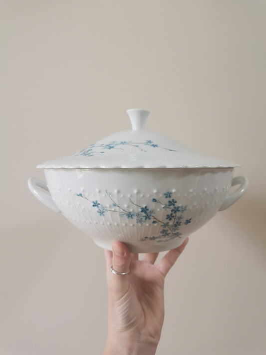 Soupière porcelaine "Myosotis"