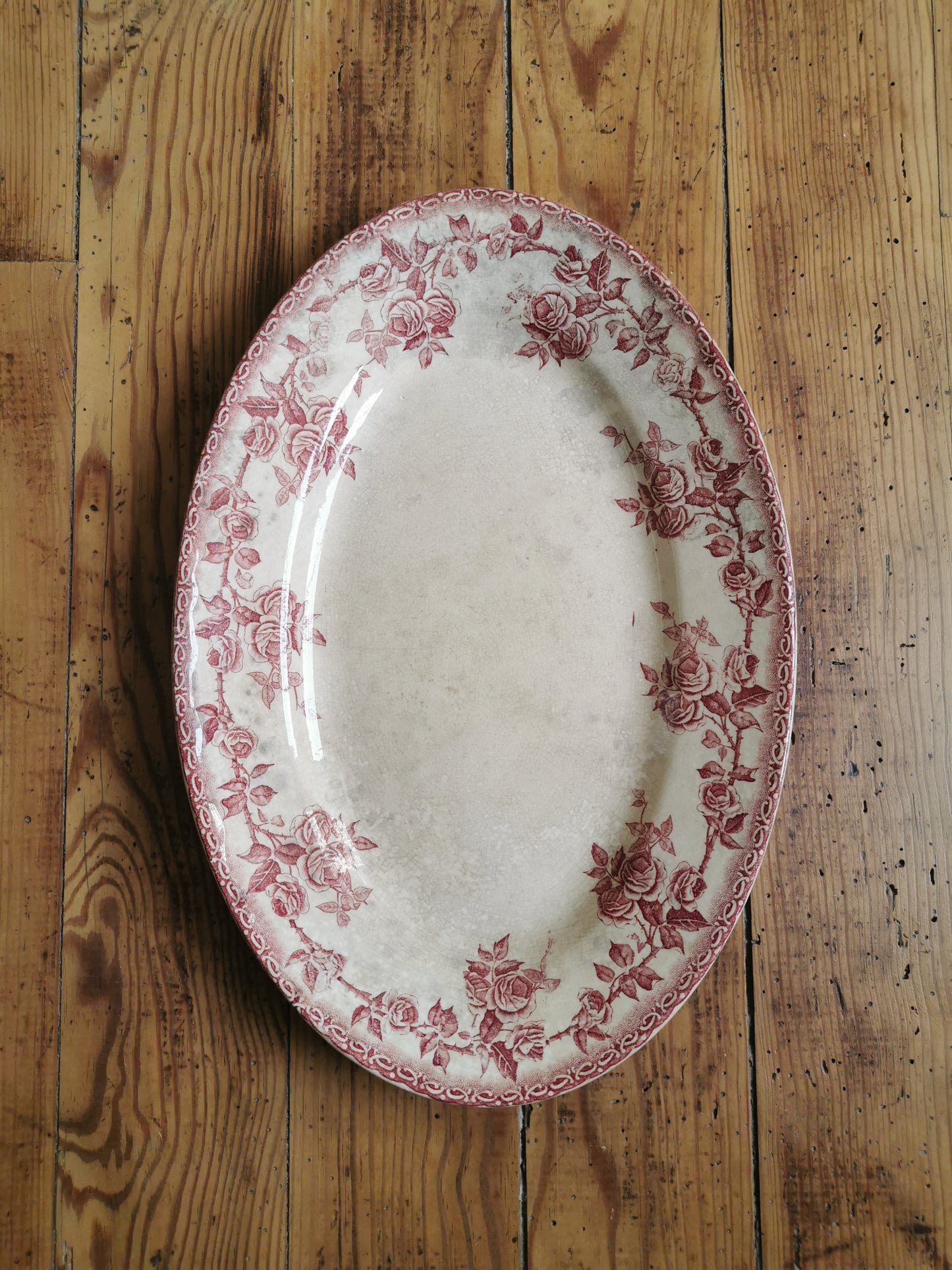 Plat ovale ancien H.B & Cie, Paris