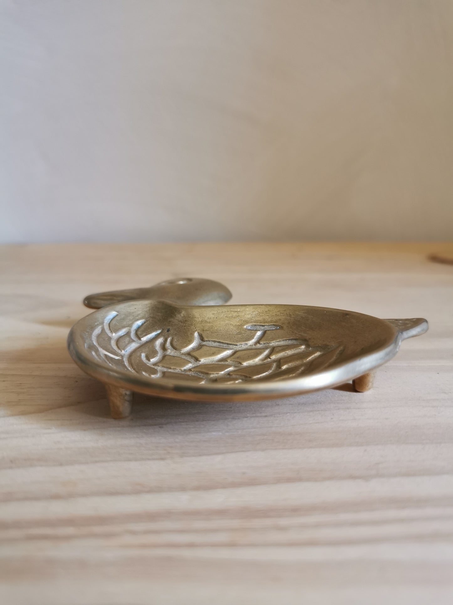 Cendrier canard en laiton