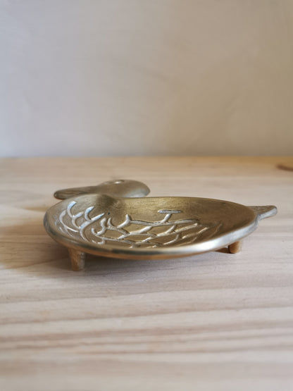 Cendrier canard en laiton